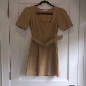 Intermix Florian Belted Mini Dress